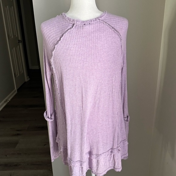 FREE PEOPLE WAFFLE KNIT TOP - Picture 3 of 6